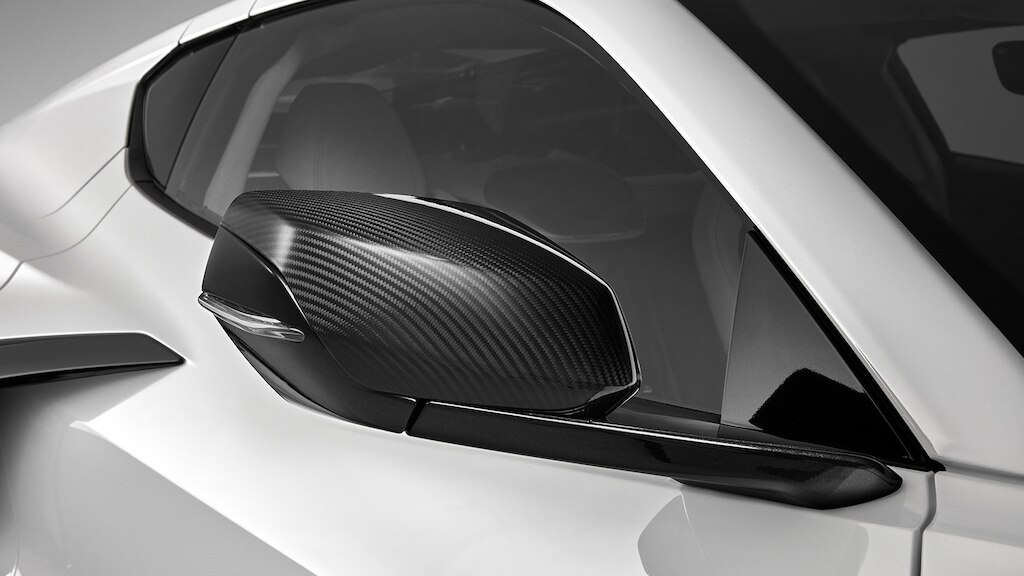 Cubiertas de espejo en fibras de carbono para chevrolet Corvette Z06 2025